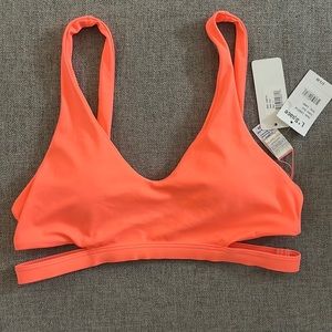 L*Space Neon Orange Bikini Top